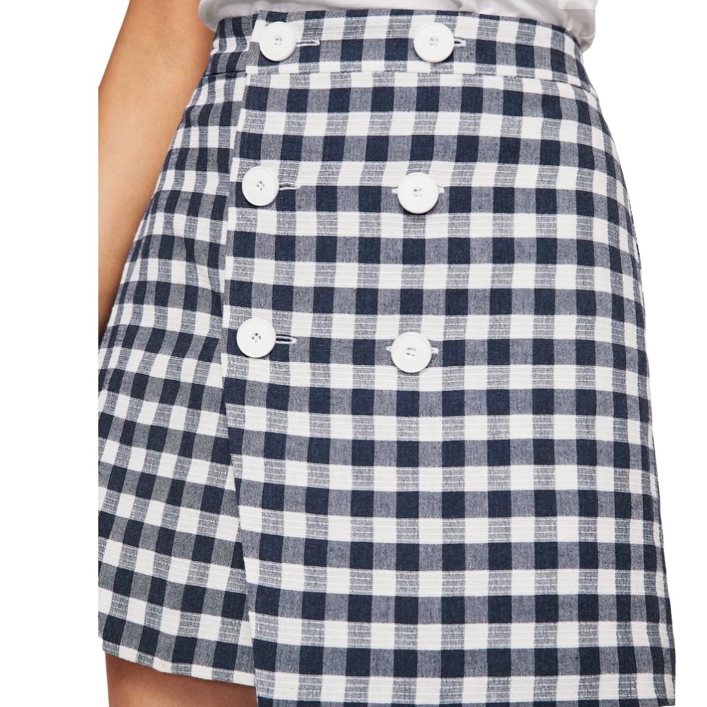 MANGO blue mini short skirt. Size S - Picture 8 of 11